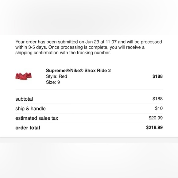 Nike shox Supreme RED - Picture 8 of 8